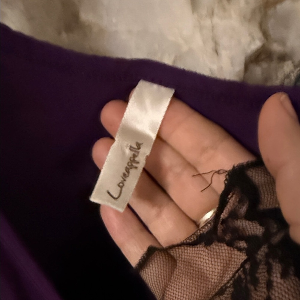 Loveappella Deep Purple Maxi Dress - Picture 2 of 4